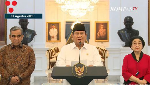 印度尼西亚总统普拉博沃8月31日在八个主要政党领导人陪同下发表电视讲话，承诺撤销议员的住房津贴，并暂停议员的海外工作旅行，以平息全国性的抗议活动