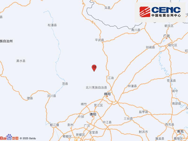 四川绵阳市北川县3日19