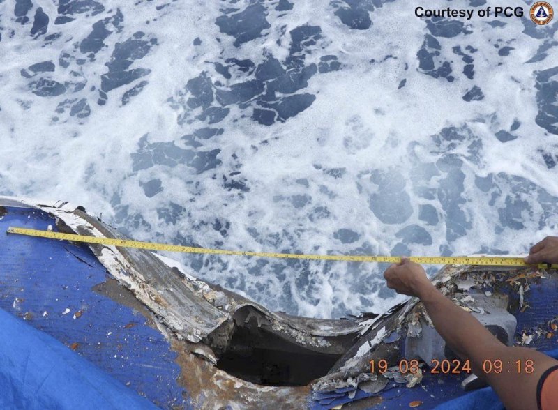 中国和菲律宾19日相互指责对方在南海撞击船只