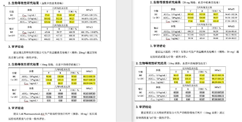 药监局审评中心1月24日说明，个别仿制药的一致性研究数据重复，是其做信息公开时编辑错误，已经更正
