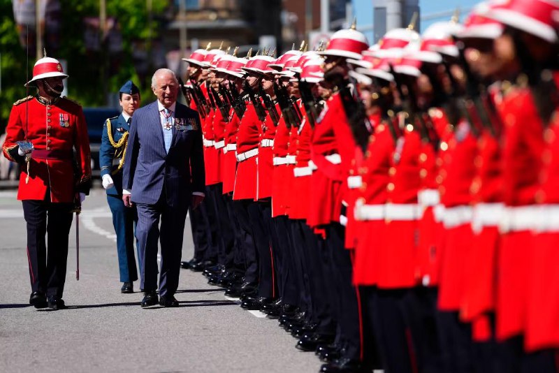 英王查尔斯三世5月27日以加拿大国王身份在加参议院演讲，赞扬加拿大作为一股向善的力量，继续在行为和价值观方面树立榜样