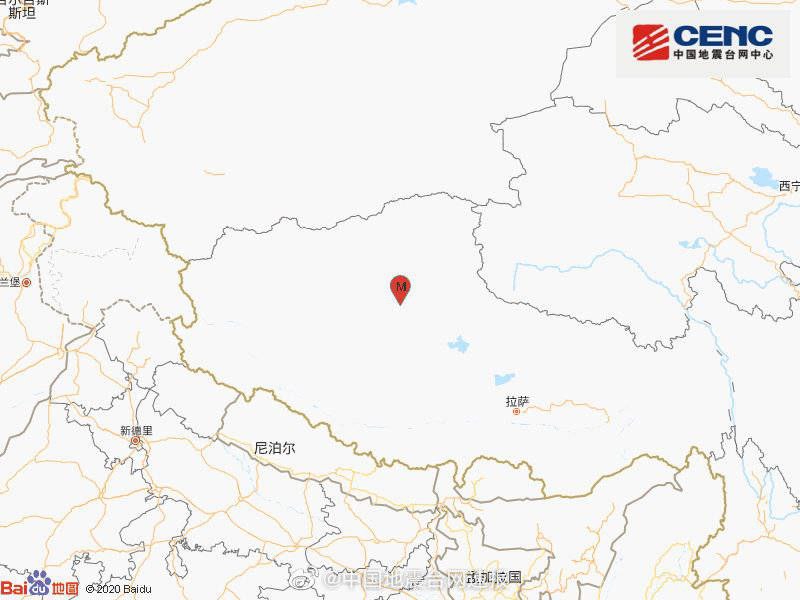 中国地震台网正式测定