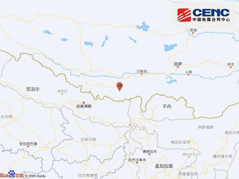 西藏日喀则定日县1月13日20